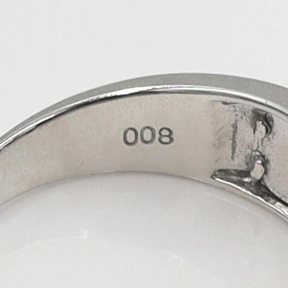 K18WGダイヤモンドリング　D0.08ct　サイズ11号　重量4.12ｇ(石の重量含む)(中古)