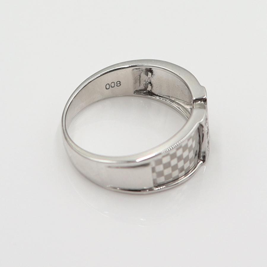 K18WGダイヤモンドリング　D0.08ct　サイズ11号　重量4.12ｇ(石の重量含む)(中古)