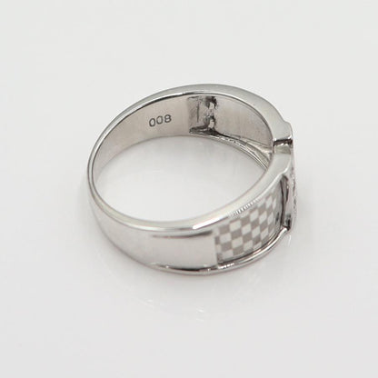 K18WGダイヤモンドリング　D0.08ct　サイズ11号　重量4.12ｇ(石の重量含む)(中古)