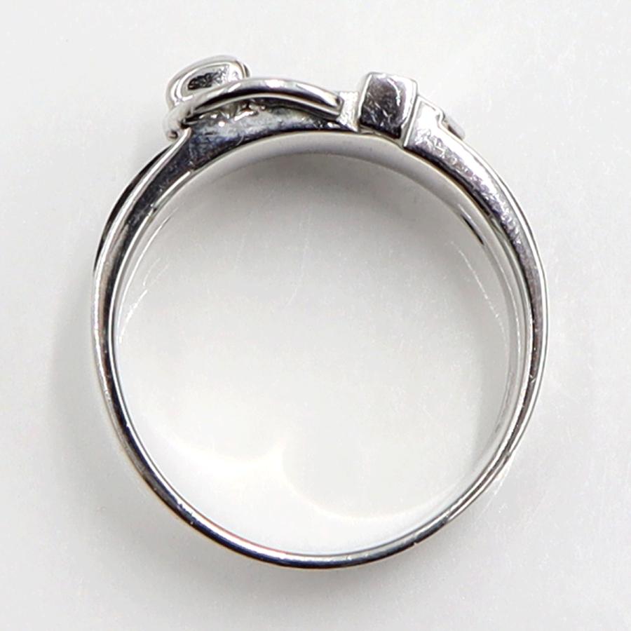 K18WGオニキスデザインリング　D0.07ct　リングサイズ14号　重量6.52ｇ(石の重量含む)　レディース（中古）