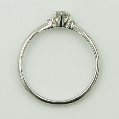 Pt900ダイヤモンドリング　D0.128ct　リングサイズ8号　重量2.11ｇ(石の重量含む)（中古）