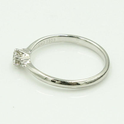 Pt900ダイヤモンドリング　D0.128ct　リングサイズ8号　重量2.11ｇ(石の重量含む)（中古）