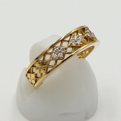 ヴァンドーム青山(VENDOME AOYAMA)　K18ダイヤモンドリング　＃11号　重量3.50ｇ(石の重量含む)　レディース(中古)