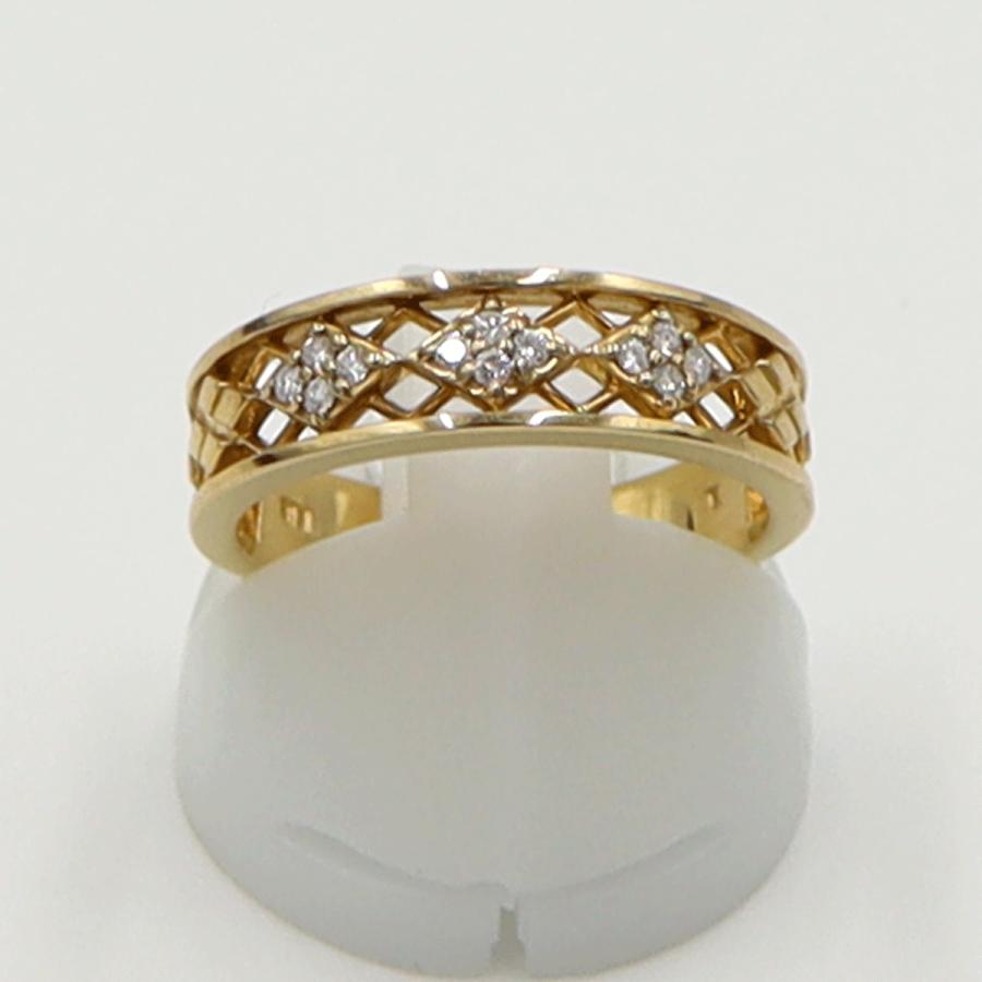 ヴァンドーム青山(VENDOME AOYAMA)　K18ダイヤモンドリング　＃11号　重量3.50ｇ(石の重量含む)　レディース(中古)