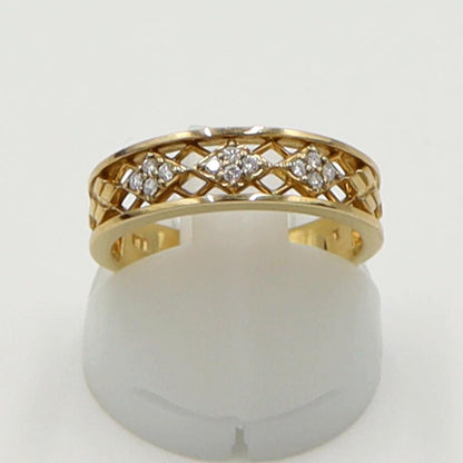 ヴァンドーム青山(VENDOME AOYAMA)　K18ダイヤモンドリング　＃11号　重量3.50ｇ(石の重量含む)　レディース(中古)