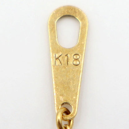 K18ダイヤペンダントネックレス　D0.30ct　ネック長さ約40cm　重量3.42ｇ(石の重量含む)(中古)