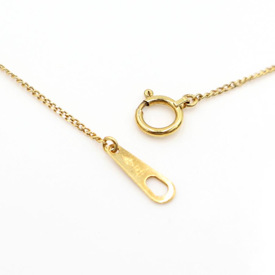 K18ダイヤペンダントネックレス　D0.30ct　ネック長さ約40cm　重量3.42ｇ(石の重量含む)(中古)