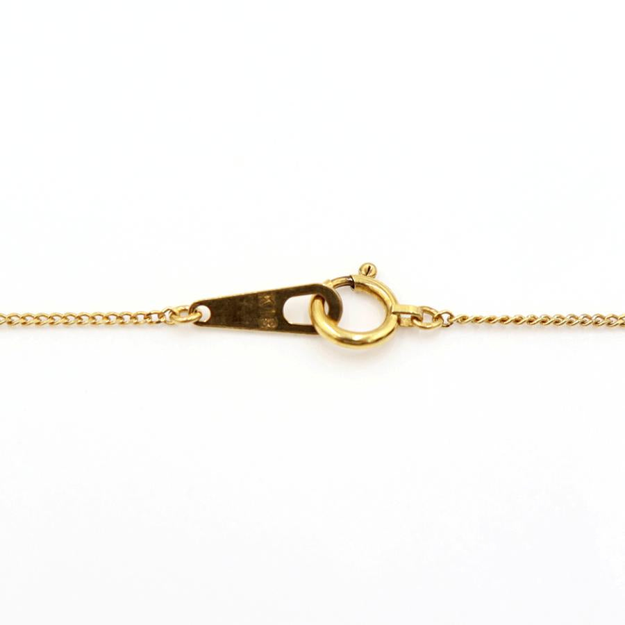 K18ダイヤペンダントネックレス　D0.30ct　ネック長さ約40cm　重量3.42ｇ(石の重量含む)(中古)