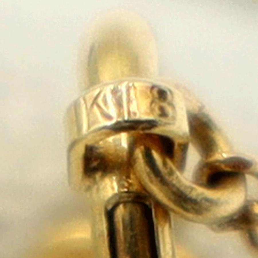 K18ダイヤペンダントネックレス　D0.30ct　ネック長さ約40cm　重量3.42ｇ(石の重量含む)(中古)