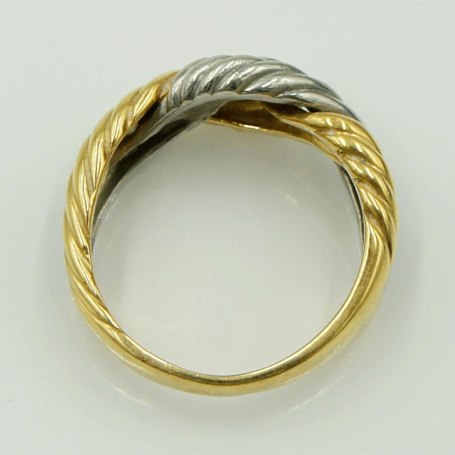 K18/Pt900ファッションリング　リングサイズ11号　重量7.64ｇ　レディース（中古）