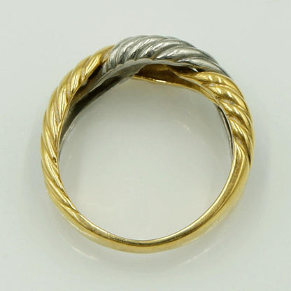 K18/Pt900ファッションリング　リングサイズ11号　重量7.64ｇ　レディース（中古）