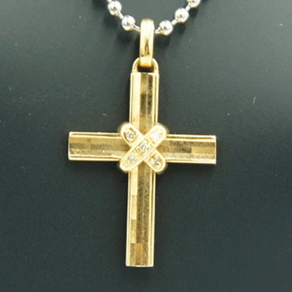 K18クロスペンダントトップ　重量2.22ｇ　レディース（中古）