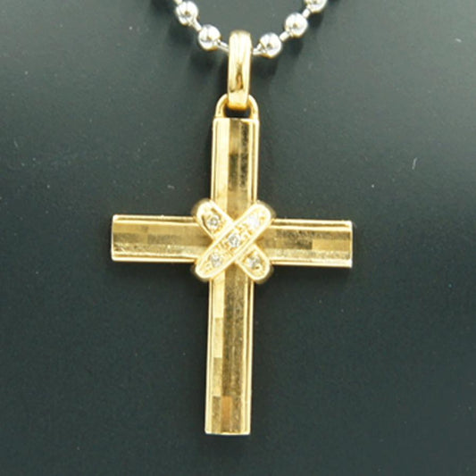 K18クロスペンダントトップ　重量2.22ｇ　レディース（中古）