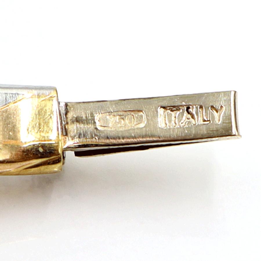 750スリーカラーバングル　長さ16.5cm　重量20.16ｇ（中古）