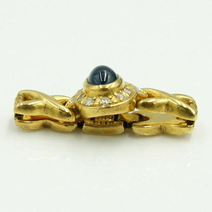 K18サファイアダイヤモンドリング　S1.48ct　D0.20ct　リングサイズ13号　重量5.75ｇ(石の重量含む)　レディース（中古）