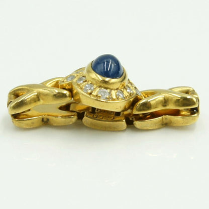 K18サファイアダイヤモンドリング　S1.48ct　D0.20ct　リングサイズ13号　重量5.75ｇ(石の重量含む)　レディース（中古）