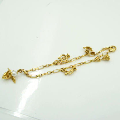 ミキモト(MIKIMOTO)K18パールブレスレット「天使の楽器」　腕回り長さ 約15.5cm　重量8.21ｇ(石の重量含む)　レディース（中古）
