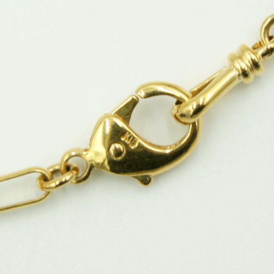 ミキモト(MIKIMOTO)K18パールブレスレット「天使の楽器」　腕回り長さ 約15.5cm　重量8.21ｇ(石の重量含む)　レディース（中古）