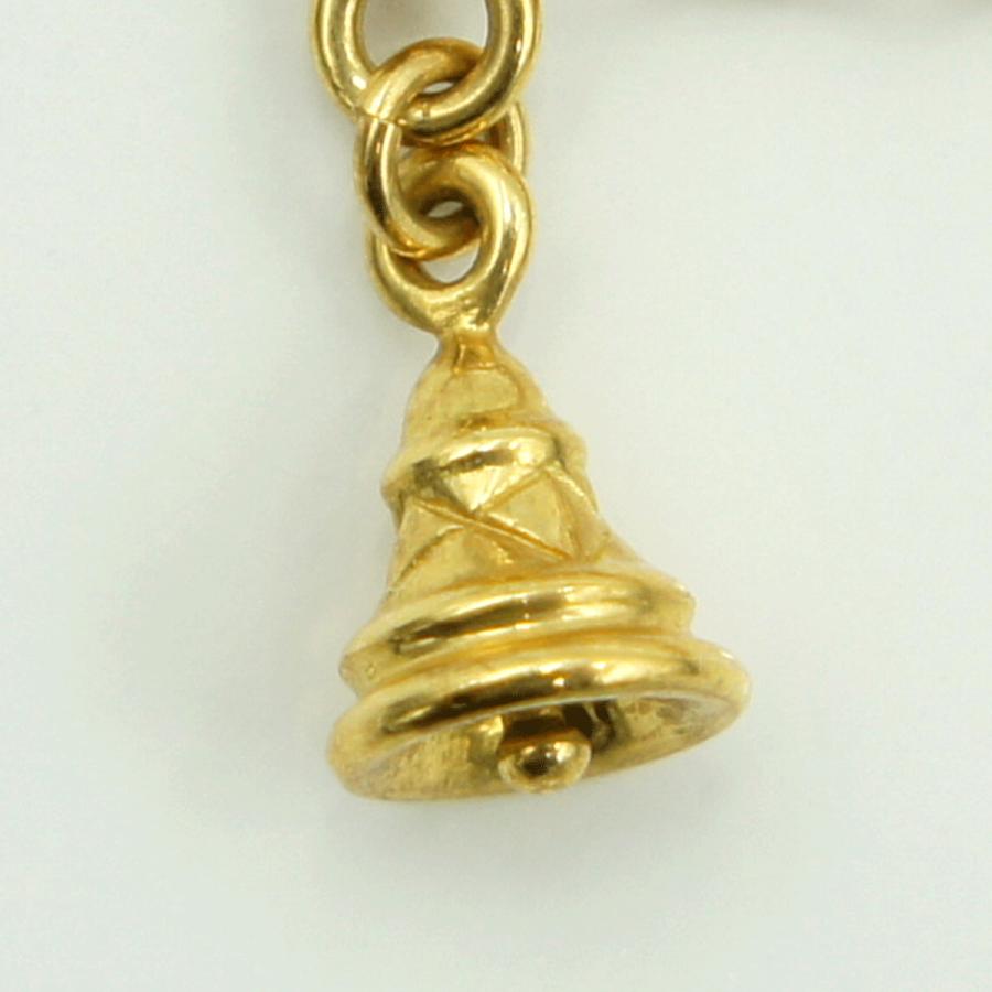 ミキモト(MIKIMOTO)K18パールブレスレット「天使の楽器」　腕回り長さ 約15.5cm　重量8.21ｇ(石の重量含む)　レディース（中古）