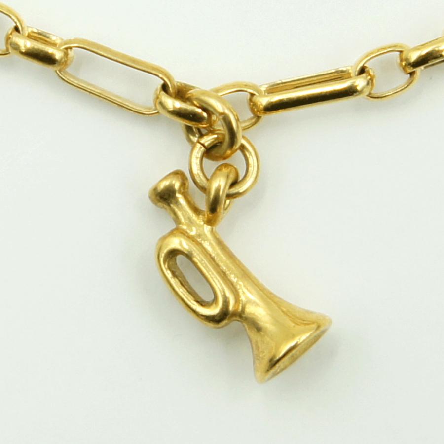 ミキモト(MIKIMOTO)K18パールブレスレット「天使の楽器」　腕回り長さ 約15.5cm　重量8.21ｇ(石の重量含む)　レディース（中古）