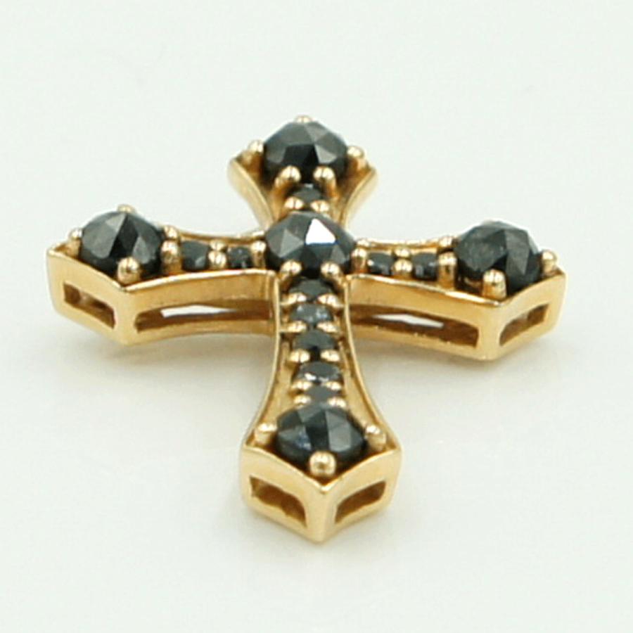 K18ブラックダイヤペンダントトップ　BD0.67ct　重量2.36ｇ(石の重量含む)　レディース（中古）