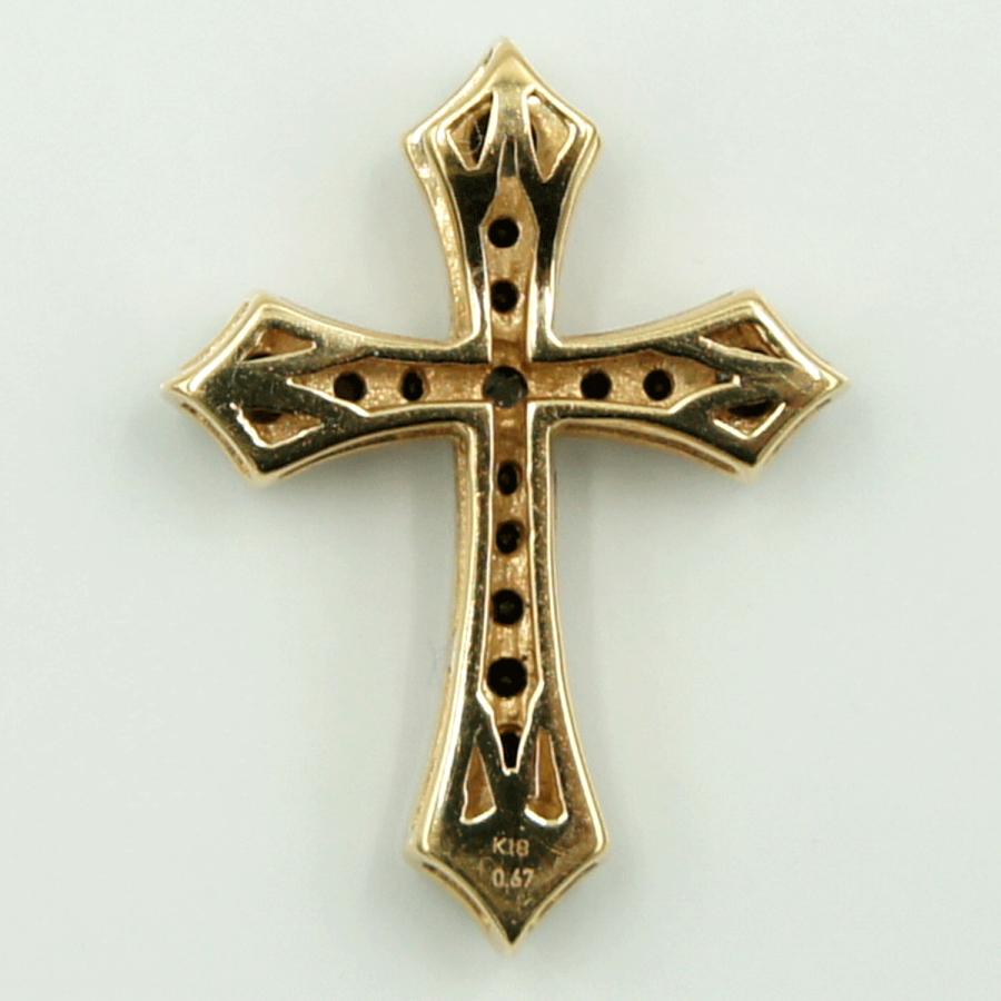 K18ブラックダイヤペンダントトップ　BD0.67ct　重量2.36ｇ(石の重量含む)　レディース（中古）