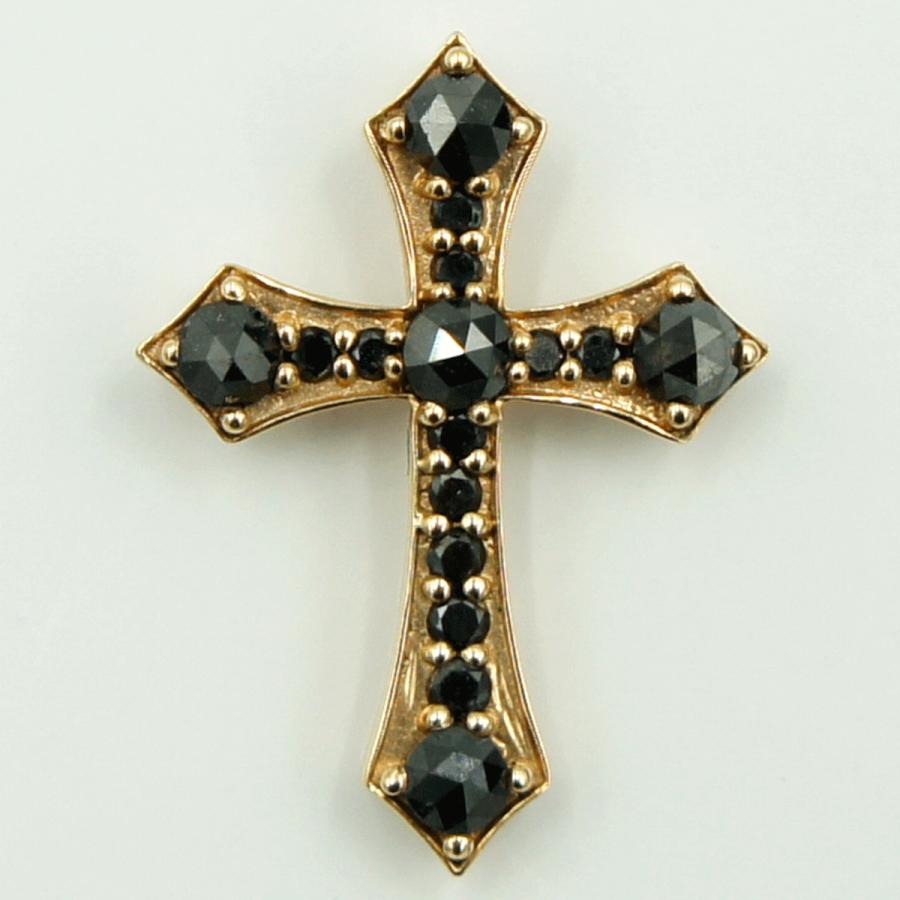 K18ブラックダイヤペンダントトップ　BD0.67ct　重量2.36ｇ(石の重量含む)　レディース（中古）