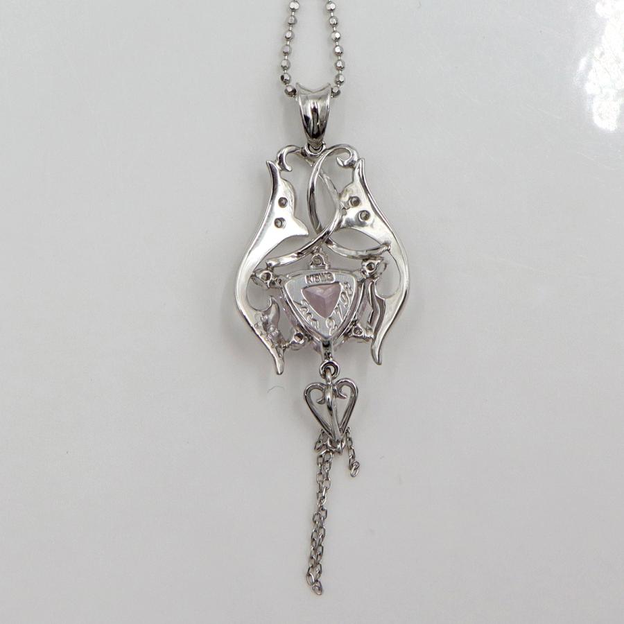 K18WGクンツァイトネックレス　K3.19ct　ネックレス長さ44cm　重量7.50ｇ(石の重量含む) レディース（中古）