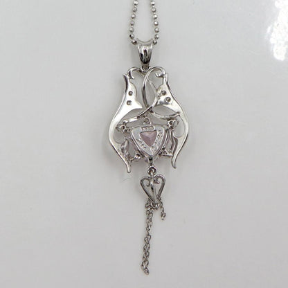 K18WGクンツァイトネックレス　K3.19ct　ネックレス長さ44cm　重量7.50ｇ(石の重量含む) レディース（中古）