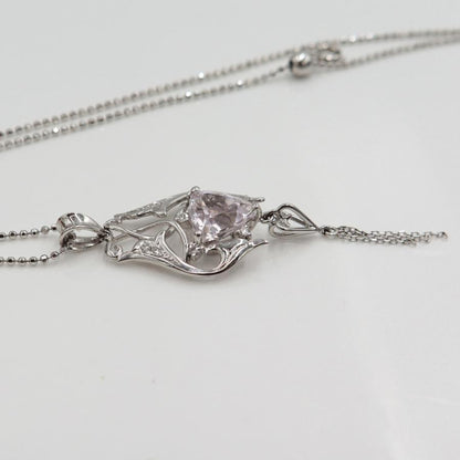 K18WGクンツァイトネックレス　K3.19ct　ネックレス長さ44cm　重量7.50ｇ(石の重量含む) レディース（中古）