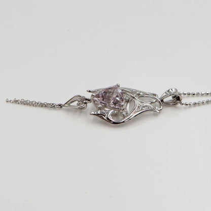 K18WGクンツァイトネックレス　K3.19ct　ネックレス長さ44cm　重量7.50ｇ(石の重量含む) レディース（中古）