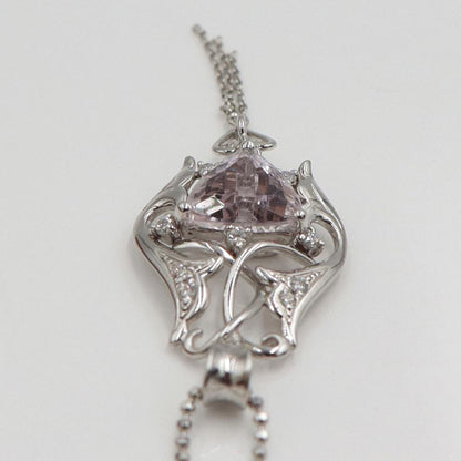 K18WGクンツァイトネックレス　K3.19ct　ネックレス長さ44cm　重量7.50ｇ(石の重量含む) レディース（中古）