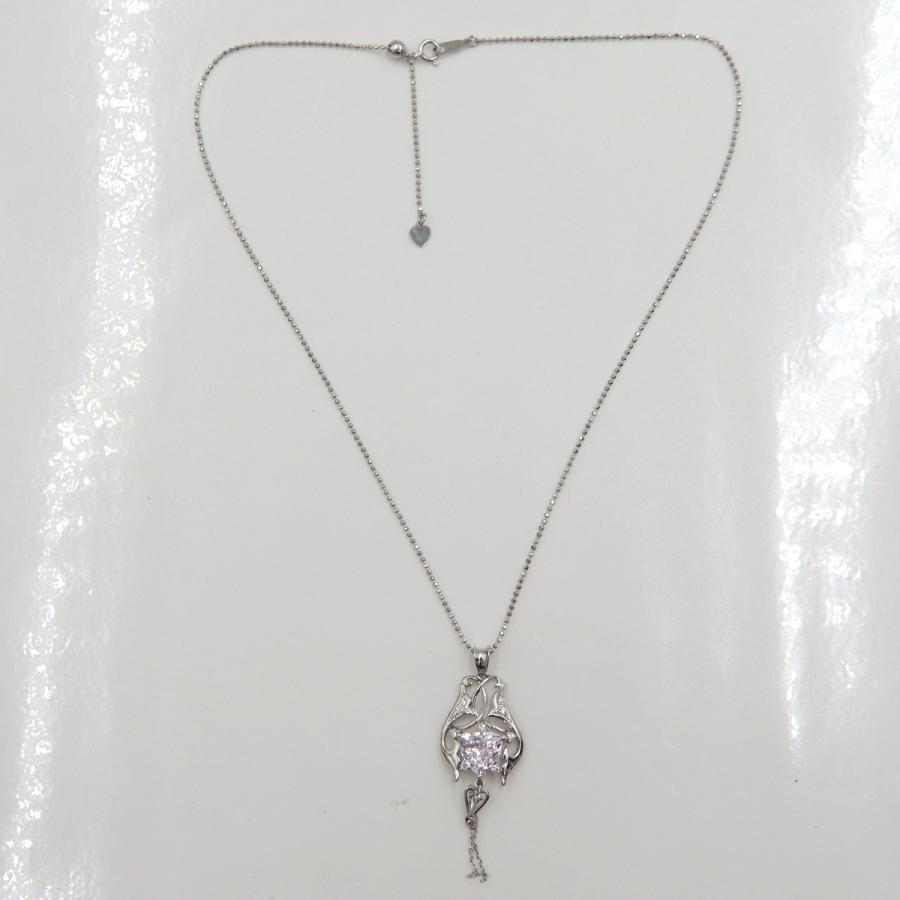 K18WGクンツァイトネックレス　K3.19ct　ネックレス長さ44cm　重量7.50ｇ(石の重量含む) レディース（中古）