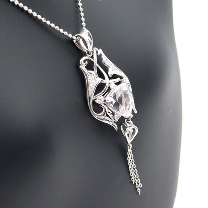 K18WGクンツァイトネックレス　K3.19ct　ネックレス長さ44cm　重量7.50ｇ(石の重量含む) レディース（中古）