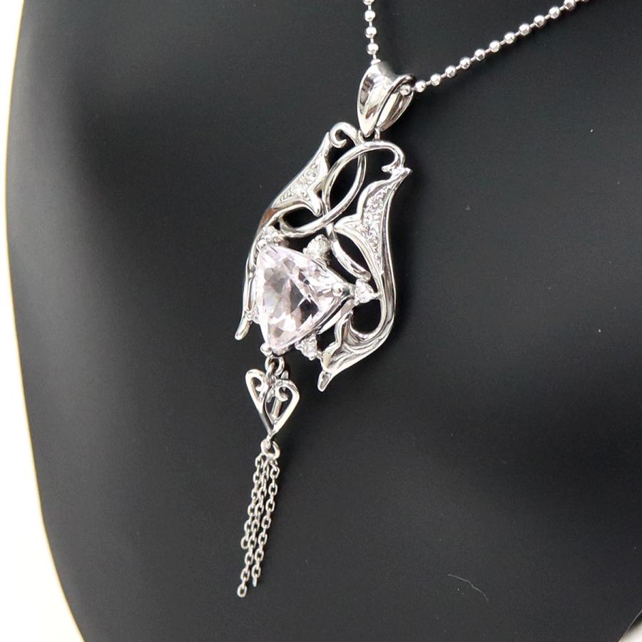 K18WGクンツァイトネックレス　K3.19ct　ネックレス長さ44cm　重量7.50ｇ(石の重量含む) レディース（中古）