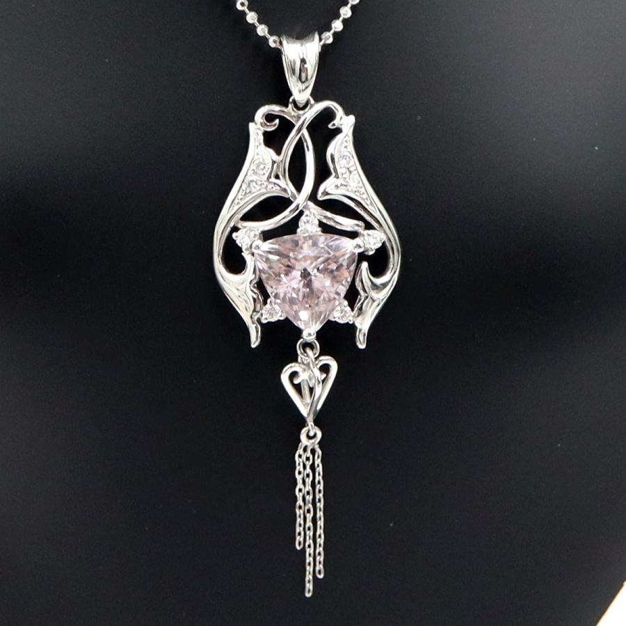 K18WGクンツァイトネックレス　K3.19ct　ネックレス長さ44cm　重量7.50ｇ(石の重量含む) レディース（中古）