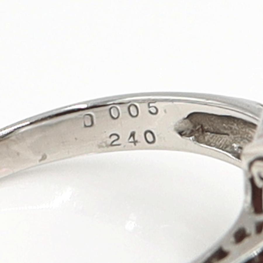 Pt900/K18トルマリンダイヤモンドリング　T2.40ct　D0.05ct　リングサイズ16号　重量6.52ｇ(石の重量含む)　レディース（中古）