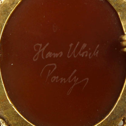 K18枠メノウカメオペンダントブローチ　重量8.60ｇ　レディース（中古）