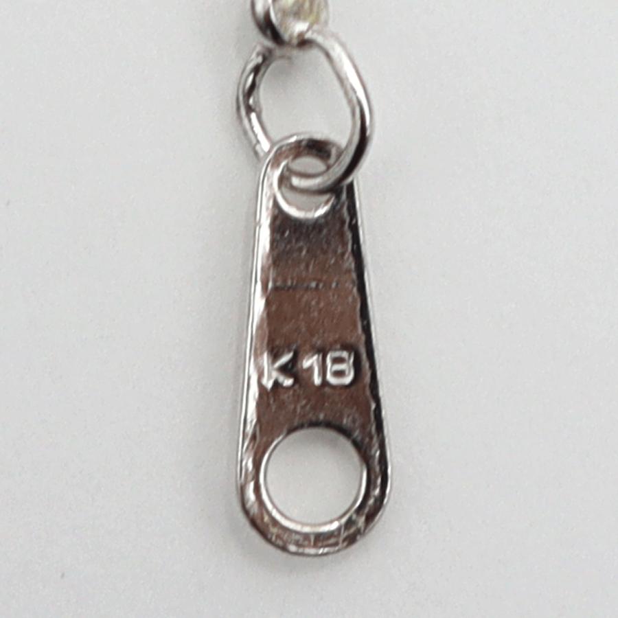 K18WGブルートパーズネックレス　BT6.26ct　ネックレス長さ39cm　重量3.79ｇ(石の重量含む) 　レディース(中古)