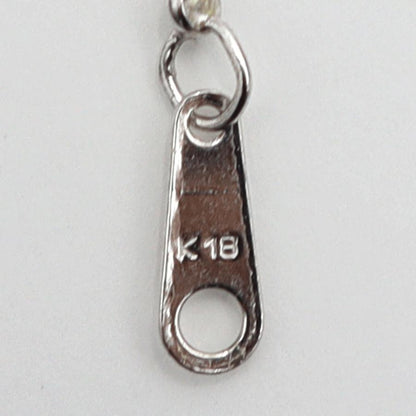 K18WGブルートパーズネックレス　BT6.26ct　ネックレス長さ39cm　重量3.79ｇ(石の重量含む) 　レディース(中古)