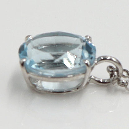 K18WGブルートパーズネックレス　BT6.26ct　ネックレス長さ39cm　重量3.79ｇ(石の重量含む) 　レディース(中古)