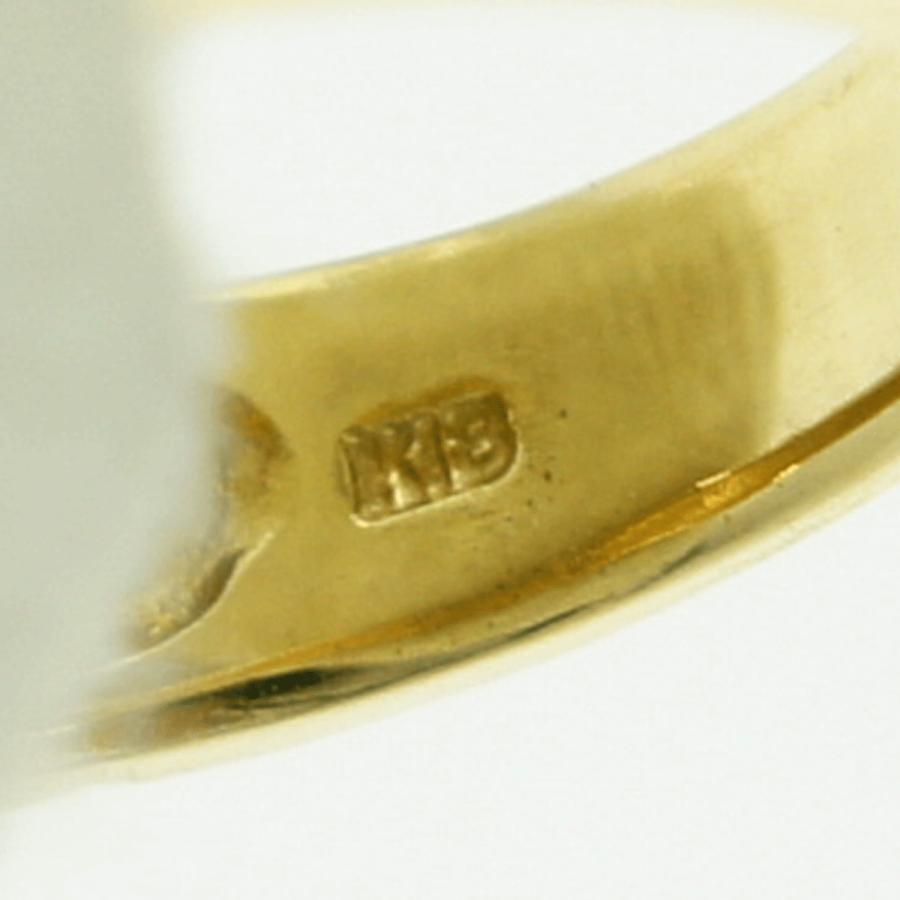 K18ファッションリング　リングサイズ12号　重量5.37ｇ　レディース（中古）