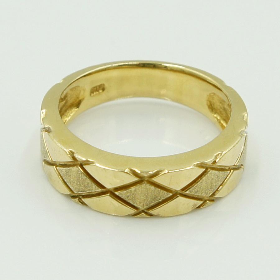 K18ファッションリング　リングサイズ12号　重量5.37ｇ　レディース（中古）