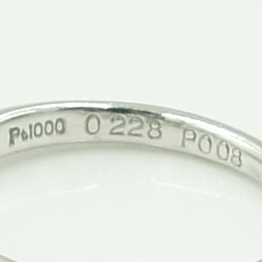 Pt1000ダイヤモンドリング　D0.228ct　P0.08ct　リングサイズ10号　重量3.71ｇ(石の重量含む)（中古）