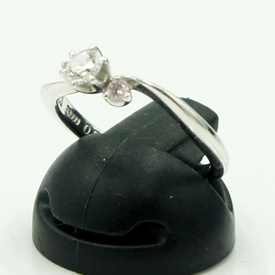 Pt1000ダイヤモンドリング　D0.228ct　P0.08ct　リングサイズ10号　重量3.71ｇ(石の重量含む)（中古）