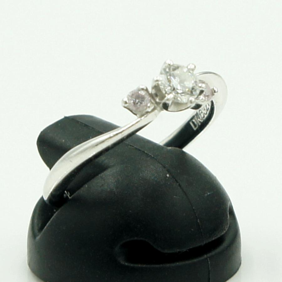 Pt1000ダイヤモンドリング　D0.228ct　P0.08ct　リングサイズ10号　重量3.71ｇ(石の重量含む)（中古）