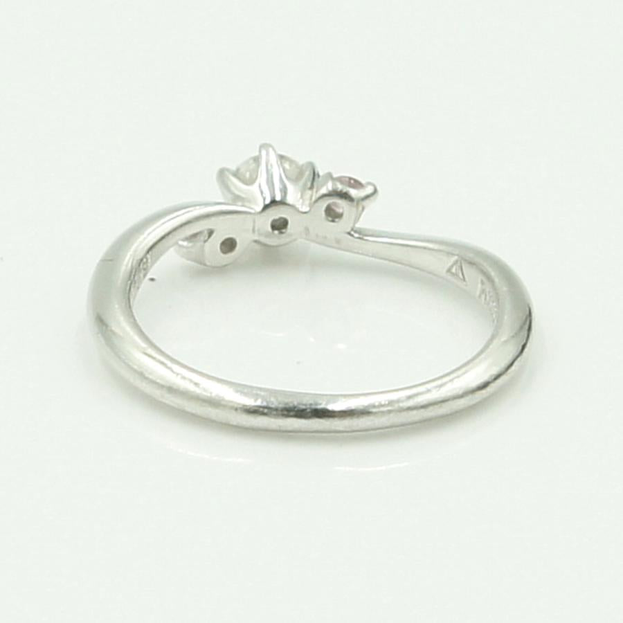 Pt1000ダイヤモンドリング　D0.228ct　P0.08ct　リングサイズ10号　重量3.71ｇ(石の重量含む)（中古）