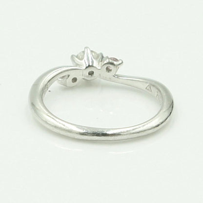 Pt1000ダイヤモンドリング　D0.228ct　P0.08ct　リングサイズ10号　重量3.71ｇ(石の重量含む)（中古）