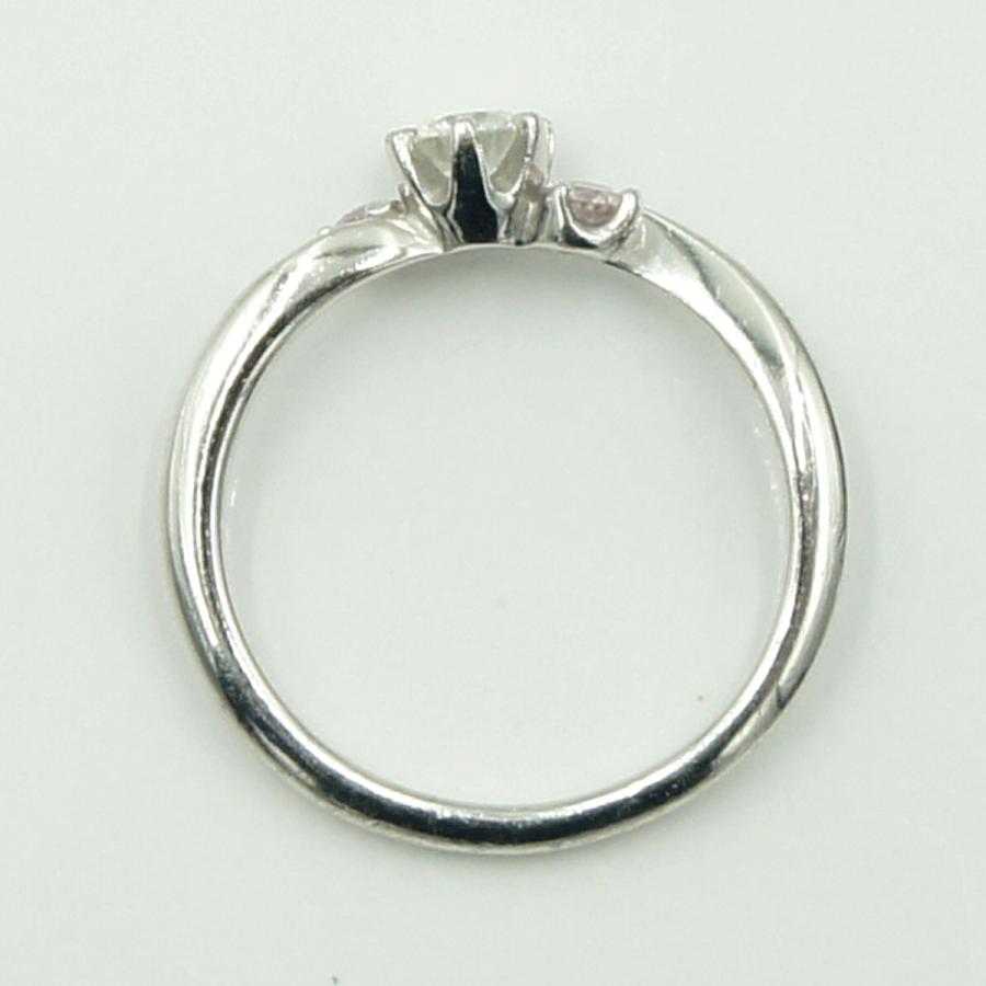 Pt1000ダイヤモンドリング　D0.228ct　P0.08ct　リングサイズ10号　重量3.71ｇ(石の重量含む)（中古）