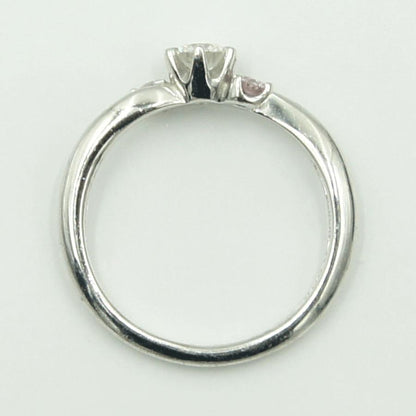 Pt1000ダイヤモンドリング　D0.228ct　P0.08ct　リングサイズ10号　重量3.71ｇ(石の重量含む)（中古）